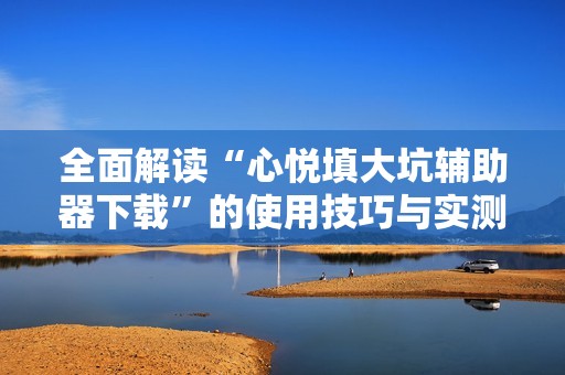 全面解读“心悦填大坑辅助器下载”的使用技巧与实测教程