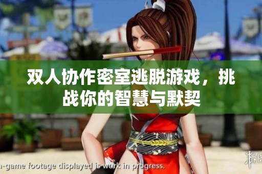 双人协作密室逃脱游戏，挑战你的智慧与默契