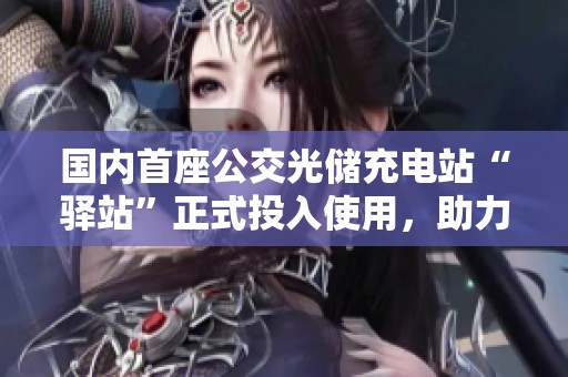 国内首座公交光储充电站“驿站”正式投入使用，助力绿色出行