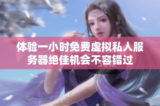 体验一小时免费虚拟私人服务器绝佳机会不容错过