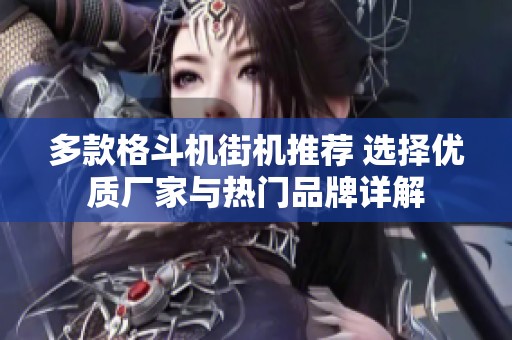 多款格斗机街机推荐 选择优质厂家与热门品牌详解