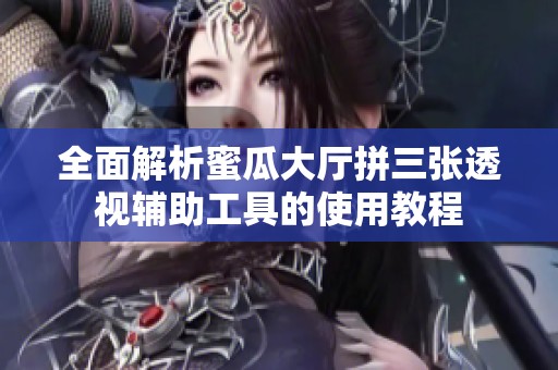 全面解析蜜瓜大厅拼三张透视辅助工具的使用教程