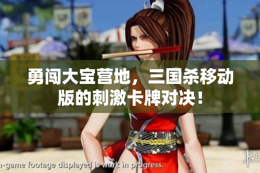 勇闯大宝营地，三国杀移动版的刺激卡牌对决！