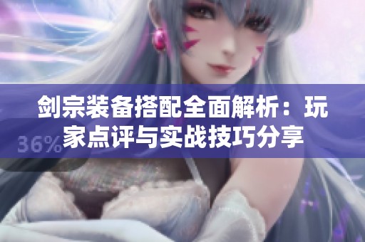 剑宗装备搭配全面解析：玩家点评与实战技巧分享