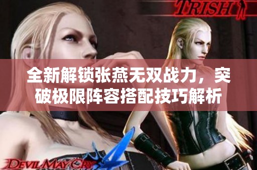 全新解锁张燕无双战力，突破极限阵容搭配技巧解析