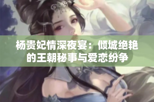 杨贵妃情深夜宴：倾城绝艳的王朝秘事与爱恋纷争
