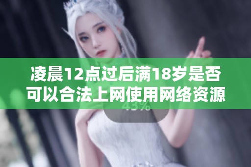 凌晨12点过后满18岁是否可以合法上网使用网络资源