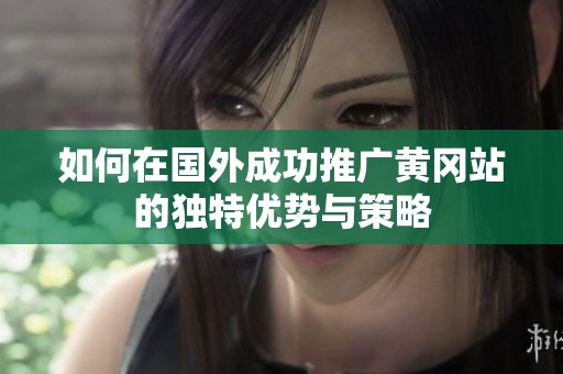 如何在国外成功推广黄冈站的独特优势与策略