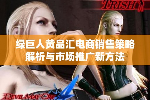 绿巨人黄品汇电商销售策略解析与市场推广新方法