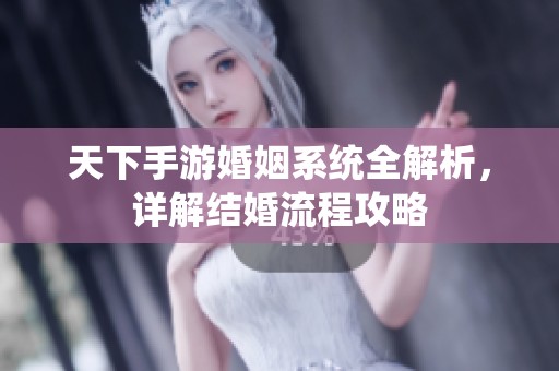 天下手游婚姻系统全解析，详解结婚流程攻略