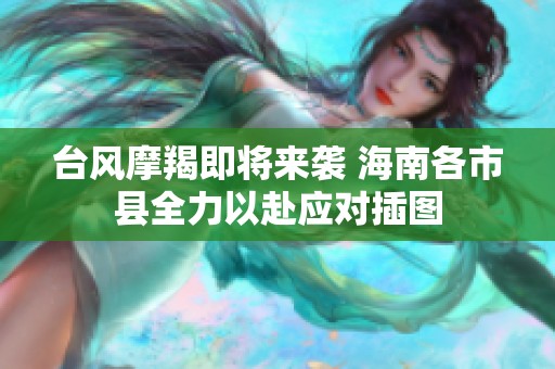 台风摩羯即将来袭 海南各市县全力以赴应对插图