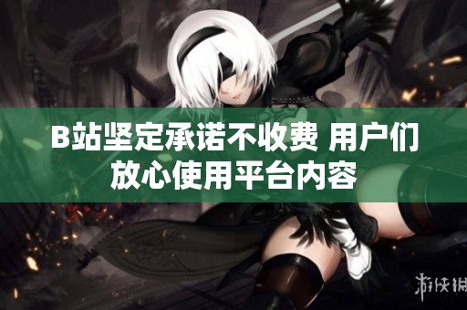 B站坚定承诺不收费 用户们放心使用平台内容