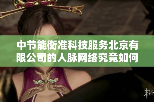 中节能衡准科技服务北京有限公司的人脉网络究竟如何构建和发展