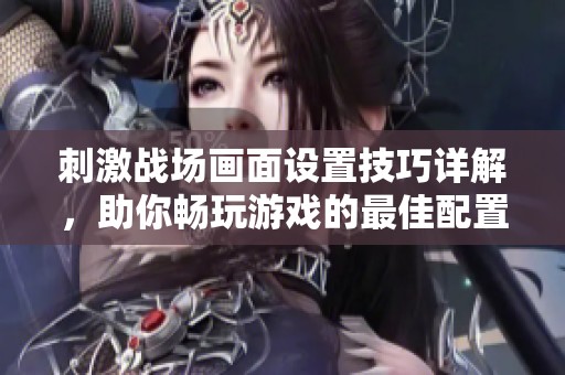 刺激战场画面设置技巧详解，助你畅玩游戏的最佳配置方案