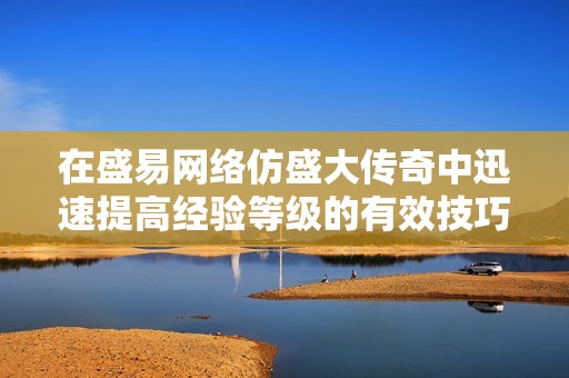 在盛易网络仿盛大传奇中迅速提高经验等级的有效技巧与攻略