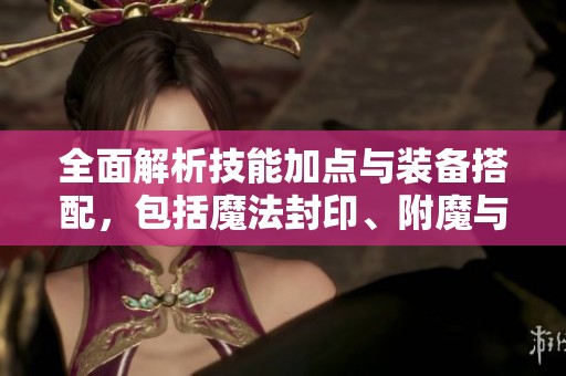 全面解析技能加点与装备搭配，包括魔法封印、附魔与圣者封印的详细指南