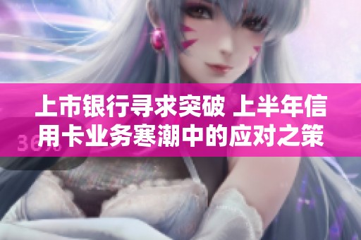 上市银行寻求突破 上半年信用卡业务寒潮中的应对之策