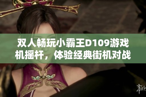 双人畅玩小霸王D109游戏机摇杆，体验经典街机对战乐趣