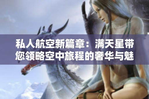 私人航空新篇章：满天星带您领略空中旅程的奢华与魅力