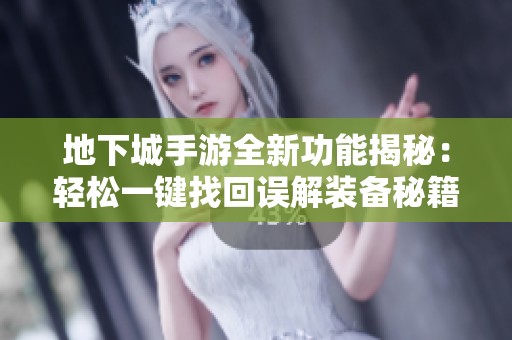 地下城手游全新功能揭秘：轻松一键找回误解装备秘籍
