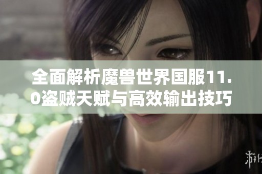 全面解析魔兽世界国服11.0盗贼天赋与高效输出技巧