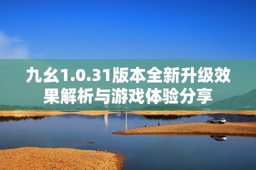九幺1.0.31版本全新升级效果解析与游戏体验分享