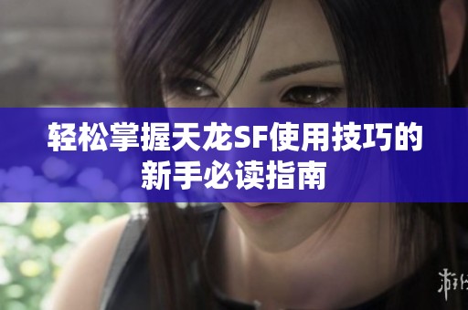 轻松掌握天龙SF使用技巧的新手必读指南