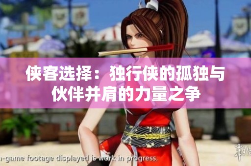 侠客选择：独行侠的孤独与伙伴并肩的力量之争