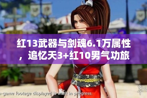 红13武器与剑魂6.1万属性，追忆天3+红10男气功旅人的强力搭配解析