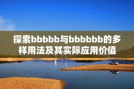 探索bbbbb与bbbbbb的多样用法及其实际应用价值