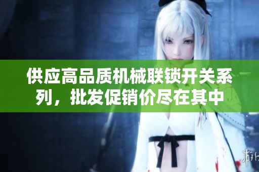 供应高品质机械联锁开关系列，批发促销价尽在其中