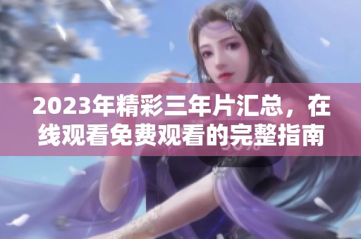 2023年精彩三年片汇总，在线观看免费观看的完整指南