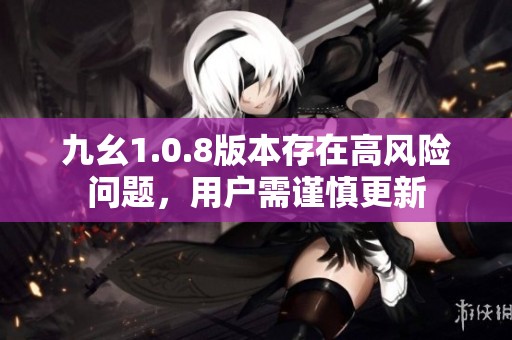 九幺1.0.8版本存在高风险问题，用户需谨慎更新