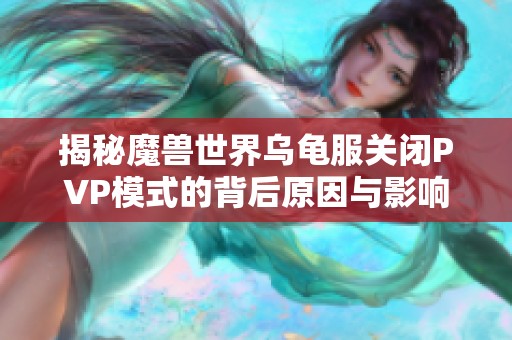 揭秘魔兽世界乌龟服关闭PVP模式的背后原因与影响