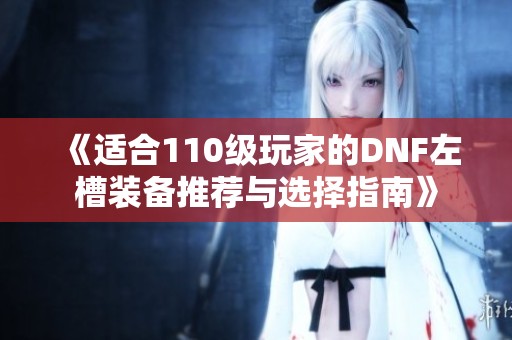 《适合110级玩家的DNF左槽装备推荐与选择指南》