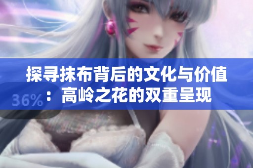 探寻抹布背后的文化与价值：高岭之花的双重呈现
