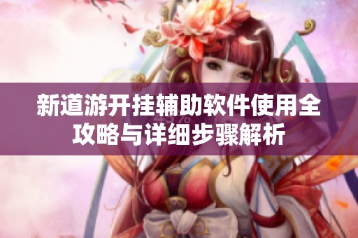 新道游开挂辅助软件使用全攻略与详细步骤解析