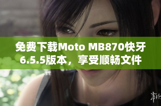 免费下载Moto MB870快牙6.5.5版本，享受顺畅文件传输体验