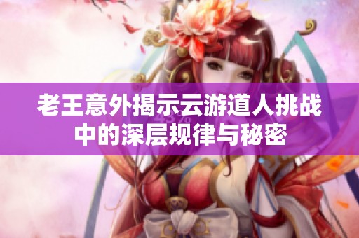老王意外揭示云游道人挑战中的深层规律与秘密