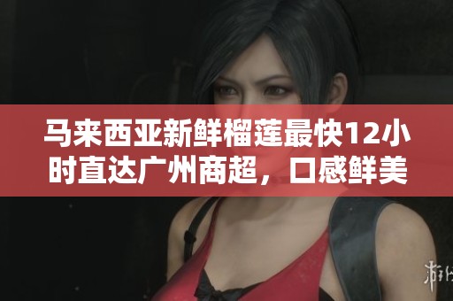 马来西亚新鲜榴莲最快12小时直达广州商超，口感鲜美尽享！