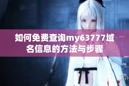 如何免费查询my63777域名信息的方法与步骤