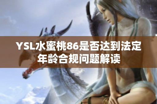 YSL水蜜桃86是否达到法定年龄合规问题解读