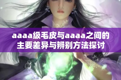 aaaa级毛皮与aaaa之间的主要差异与辨别方法探讨