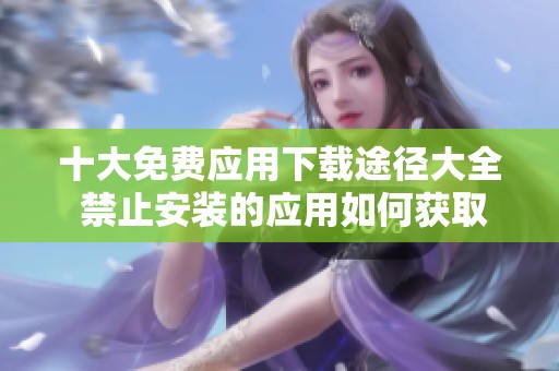十大免费应用下载途径大全 禁止安装的应用如何获取