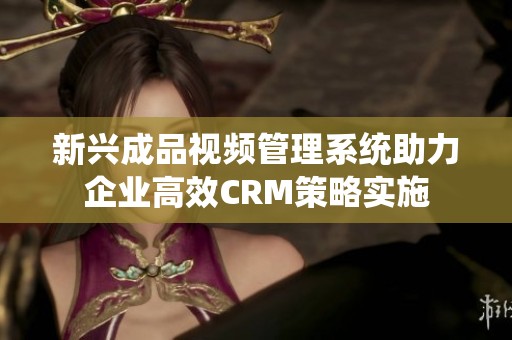 新兴成品视频管理系统助力企业高效CRM策略实施
