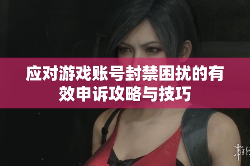 应对游戏账号封禁困扰的有效申诉攻略与技巧