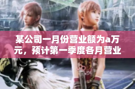 某公司一月份营业额为a万元，预计第一季度各月营业额逐月增长分析