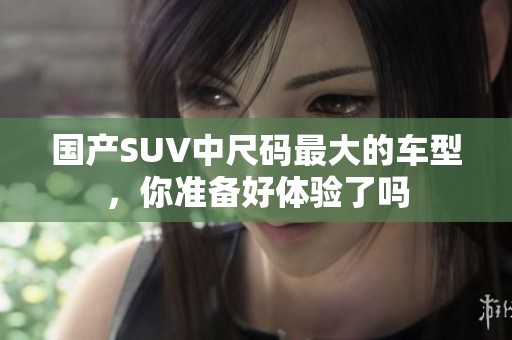 国产SUV中尺码最大的车型，你准备好体验了吗