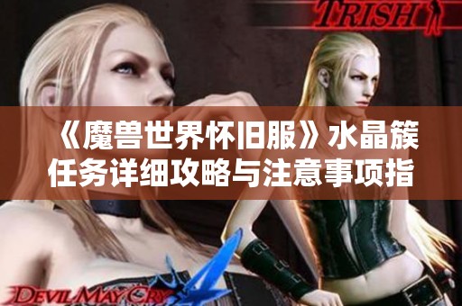 《魔兽世界怀旧服》水晶簇任务详细攻略与注意事项指南