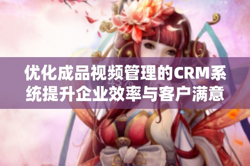 优化成品视频管理的CRM系统提升企业效率与客户满意度